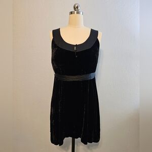 Joie Black Velvet Mini Dress